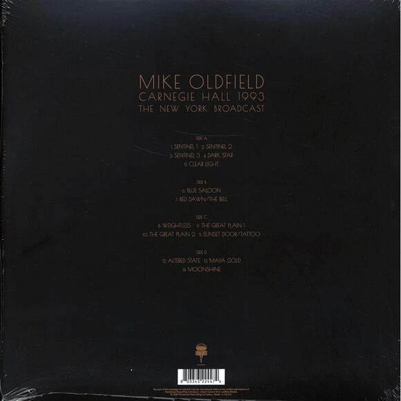 Mike Oldfield - Carnegie Hall 1993: The New York Broadcast (ltd. ed.) (2xLP) - V - Picture 2 of 2